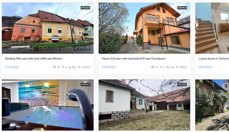 Property listings on Smart Imobs real estate site